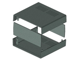 Z-17W Пластиковый корпус 217x235мм h=92мм - черный Z17W