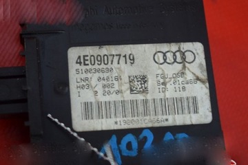 МОДУЛЬ СИГНАЛИЗАЦИИ 4E0907719 AUDI A8 D3 LIFT 04R