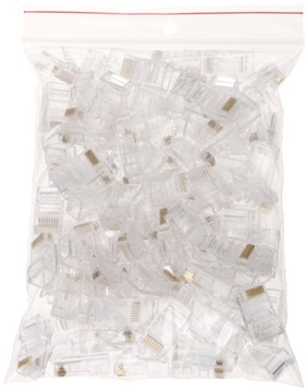 Wtyk przelotowy RJ45T*P100 opakowanie 100szt.