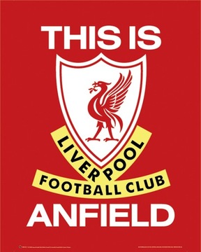 Эмблема ФК Ливерпуль This Is Anfield Club - плакат