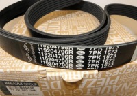Renault оригинальный номер 117200334r набор ремень клиновой Доставка, фото thumb