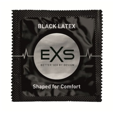 EXS Black Latex czarne prezerwatywy 100 szt.