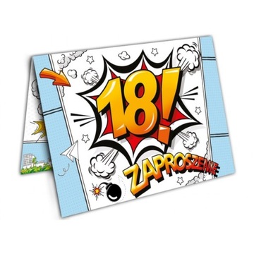 Zaproszenie na 18 urodziny osiemnastkę zx6812