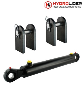 SIŁOWNIK CYLINDER HYDRAULICZNY 2-STR 63/36 SKOK 500 + MOCOWANIA HYDROLIDER