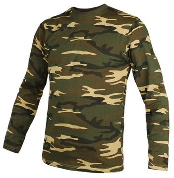 Футболка Mil-Tec Блузка с длинными рукавами Woodland L
