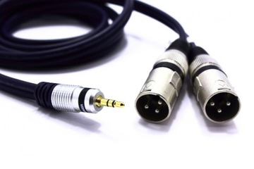 КАБЕЛЬ 2X XLR JACK 3,5 AUX 7,5 м MK32 VITALCO