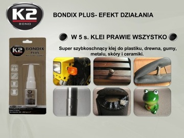 К2 BONDIX PLUS 10г быстросохнущий моментальный клей