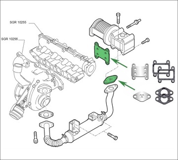 Заглушки EGR 1.9 CDTi OPEL Vectra C Zafira B