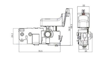 Выключатель для BOSCH GBH 2-26 2-28 DFR DRE DFV