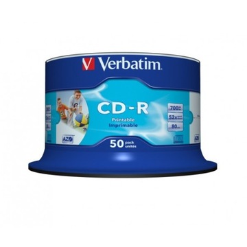 Торт VERBATIM CD-R PRINTABLE AZO 50 шт. ФОТО