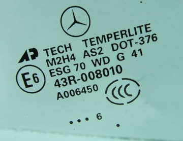 фото thumb №3, Стекло боковая дверь правый зад mercedes gl x164 164