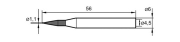 Насадка для паяльника Ersa 260BD №. 0162BD острый 1,1 мм