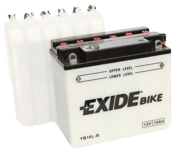 Мотоциклетный аккумулятор Exide YB16L-B 12В 19Ач 190А