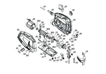 Держатель ножа для лобзика EINHELL TC-JS TH-JS 85 JSW