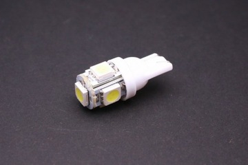 5 LED 5050 SMD СТОЯНОЧНЫЙ ФОНАРЬ T10 W5W БЕЛЫЙ FV