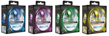 НАБОР ЛАМПОК PHILIPS H7 COLOR VISION ЗЕЛЕНЫЙ