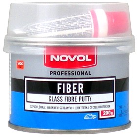 NOVOL FIBER - ШПАТЛЕВКА СО СТЕКЛОСТЕКЛОМ 200G