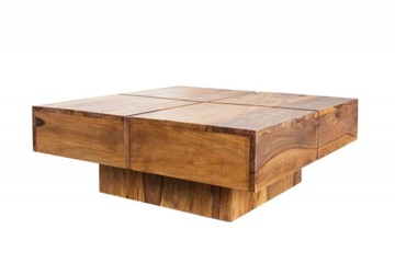 BOLT TABLE Журнальный столик 80см EXOTIC SHEESHAM МАССИВ ДЕРЕВА