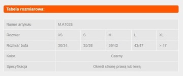 Orteza stabilizator krzyżowy na kostkę Malleostrong Pro L LEWY 43-47