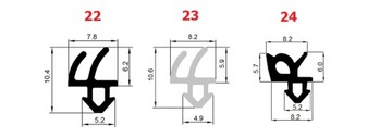Уплотнитель для окон Оконные уплотнители VEKA COMPLET s-1127 s1126