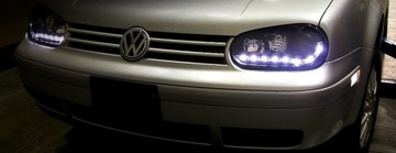 VW GOLF IV MK4 ЛАМПЫ передних фар LED ЧЕРНЫЕ H1