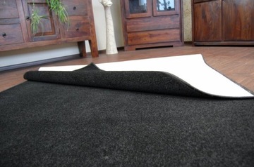 КОВЕР 100x200 TRENDY однотонный черный @24966