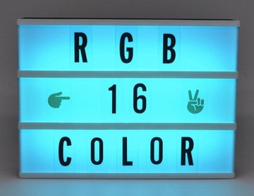 ЛАЙТБОКС - ДОСКА С RGB ПОДСВЕТКОЙ 20x15x4см USB