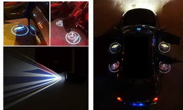 ŚWIATŁA LED POWITALNE LOGO KIA PROJEKTOR MOC 2x7W