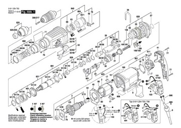 Держатель паспорта безопасности BOSCH GBH 2-26 DFR 2-28 DFV 3-28 2600