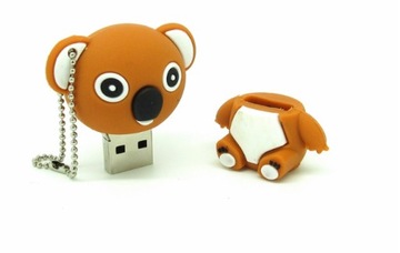 USB-ПЕРЕДНИК 32 ГБ МЕДВЕДЬ КОАЛА БУРЫЙ МЕДВЕДЬ + БРЕЛОК ДЛЯ БРЕЛОКОВ