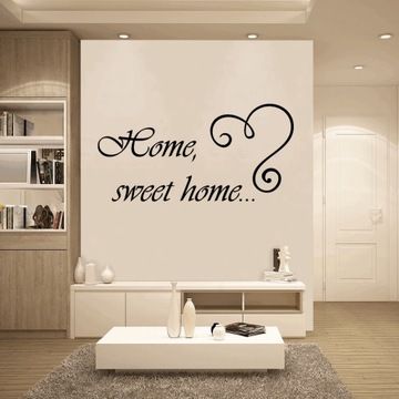 Napisy samoprzylepne na ścianę naklejka do salonu Home sweet home 200 cm