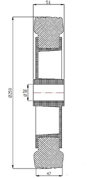 fi 250 МАТЕРИАЛ КОЛЕСА РЕЗИНА fi 20 КОЛЕСА до 150 кг