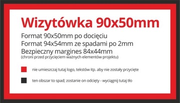 Wizytówki 500 szt Wizytówka Kolor Dwie Strony