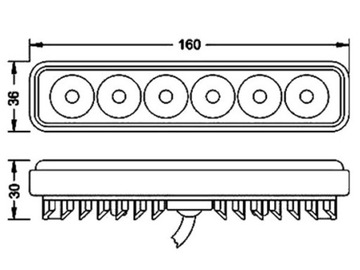 фото thumb №5, Лампа led odp 60w 16cm задній заднього ходу 12v 24v rs