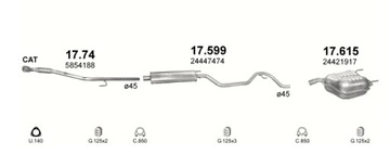 фото thumb №2, Глушник системи випускного зад opel vectra c, vectra c gts 1.6-3.2