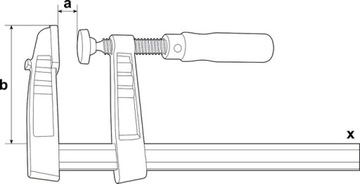 Затяжка винтов. из чугуна, 100х50мм BESSEY