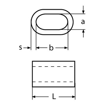 ROPE CLAMP Коннектор 7 мм АЛЮМИНИЕВАЯ ВТУЛКА 1 шт.