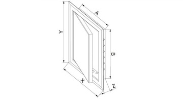 ЗАМОК AWENTA METAL INSPECT DOOR DM 20x25