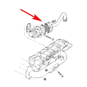 166 Uszczelka EGR CHRYSLER Voyager JEEP Cherokee