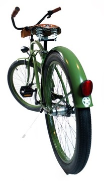 Мужской велосипед Beach Cruiser 26 US ARMY RoyalBi 3 скорости Shimano зеленый ретро