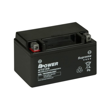 Аккумулятор GEL GEL BPOWER YTZ10S 8,6 Ач, 190 А