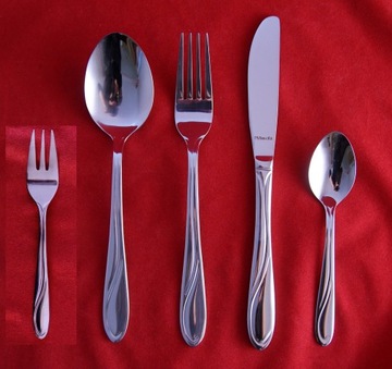 AMEFA 12 WHISPER CUTLERY ВИЛКИ ДЛЯ ТОРТОВ, НЕРЖАВЕЮЩАЯ НЕРЖАВЕЮЩАЯ, БЕЗ НИКЕЛЯ