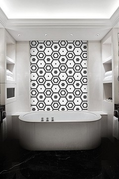 Мозаика DUNIN MOSAICS Carrara White Hexagon 48