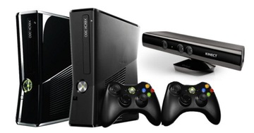 XBOX 360 Slim 250 ГБ KINECT 2xPAD + ИГРЫ