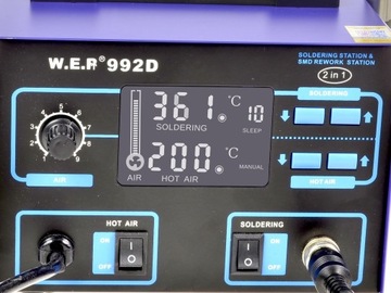 Паяльная станция WEP 992D + 10 НАКОНЕЧНИКОВ