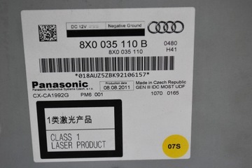 CD-чейнджер Audi A1 A4 A5 A6 A7 8X0035110B