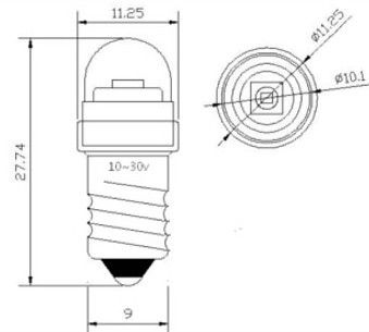 UHP CREE E10 3V ZLX СВЕТОДИОДНЫЙ ФОНАРИК