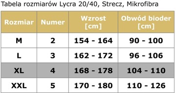 MIRELLA Rajstopy microfibra 60 den gładkie kryjące 4/XL Natural