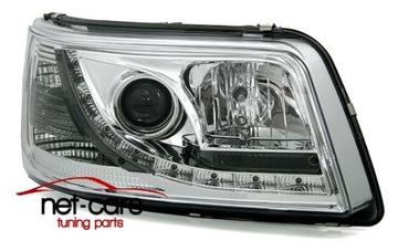 ЛАМПЫ, ПЕРЕДНИЕ ФАРЫ VW T5 CHROME DAYLINE LED