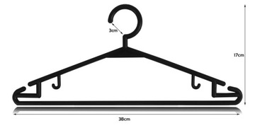 ВЕШАЛКА ДЛЯ ОДЕЖДЫ, ПРОЧНЫЕ ЧЕРНЫЕ ВЕШАЛКИ ДЛЯ ОДЕЖДЫ